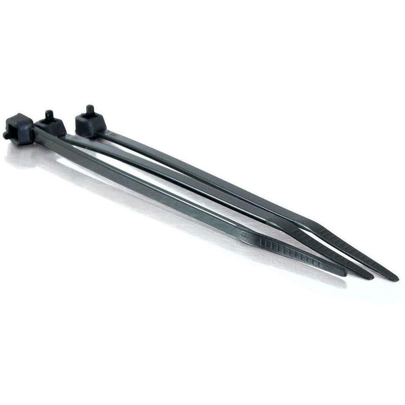 C2G 7.5in Cable Ties - Black - 100pk - Thumbnail 2
