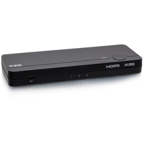C2G USB C HDMI KVM Switch - 3-Input USB to 4K HDMI Out - Power Delivery - Thumbnail 1