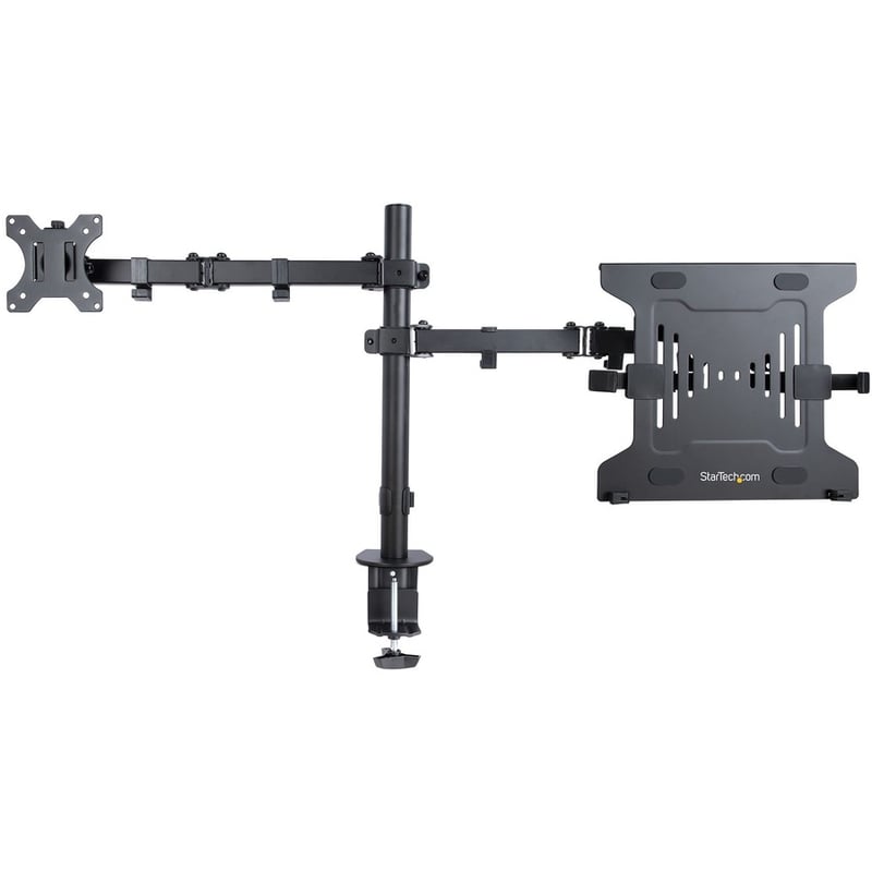 StarTech.com Monitor Arm with VESA Laptop Tray, For a Laptop & Single Display up to 32" (17.6lb/8kg), Adjustable Desk Laptop Arm Mount - Thumbnail 2