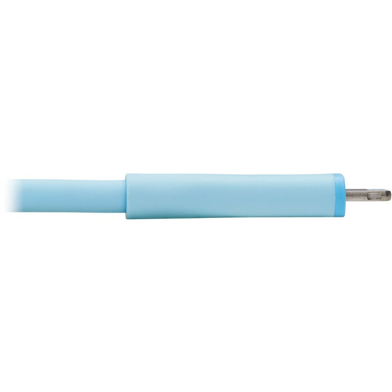 Eaton Tripp Lite Series Safe-IT USB-C to Lightning Sync/Charge Antibacterial Cable, Ultra Flexible, MFi Certified - USB 2.0 (M/M), Light Blue, 6 ft. (1.83 m) - Thumbnail 4