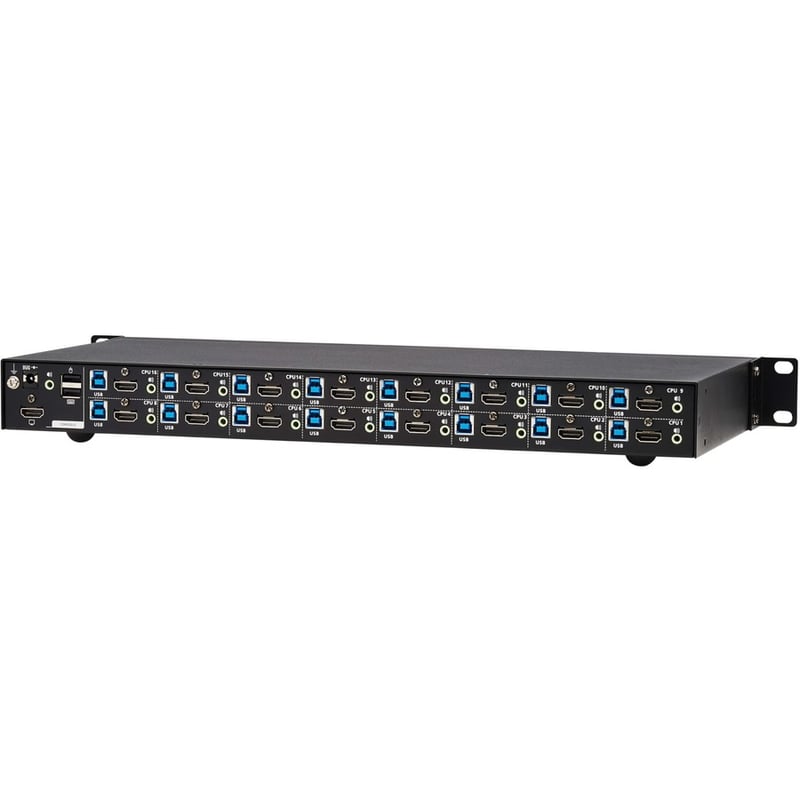 Tripp Lite by Eaton 16-Port 4K HDMI/USB KVM Switch - 4K 60 Hz Video/Audio, USB Peripheral Sharing, 1U Rack-Mount - Thumbnail 2