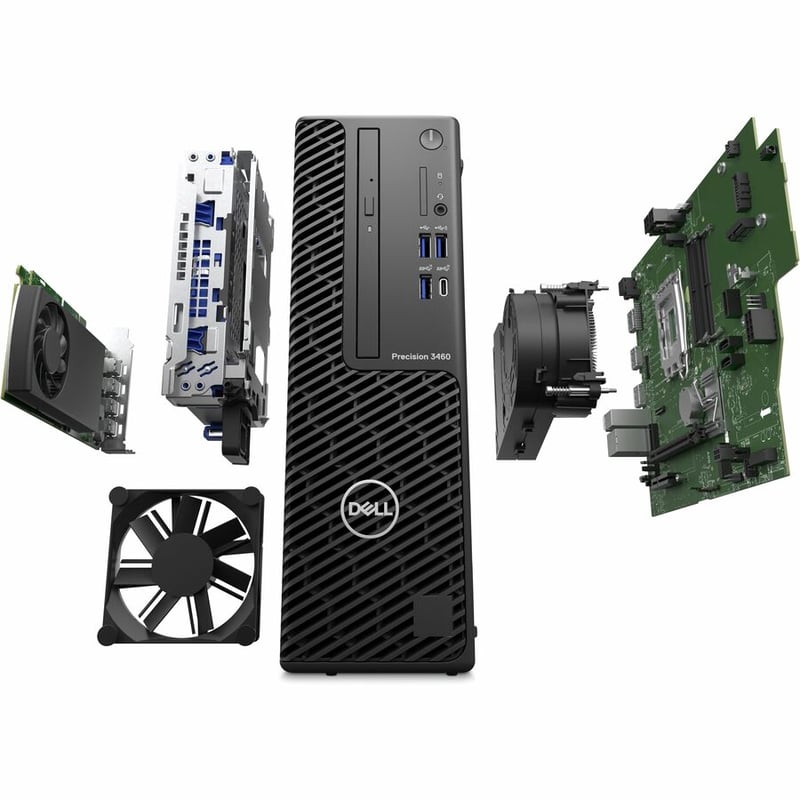 Dell Precision 3000 3460 Workstation - Core i5 14th Gen i5-14600 - vPro Technology - 16 GB - 512 GB SSD - Small Form Factor - Thumbnail 3