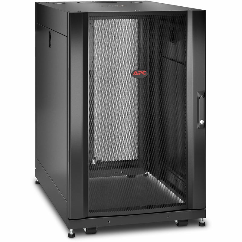 APC by Schneider Electric NetShelter SX 18U Server Rack Enclosure 600mm x 900mm w/ Sides Black - Thumbnail 1