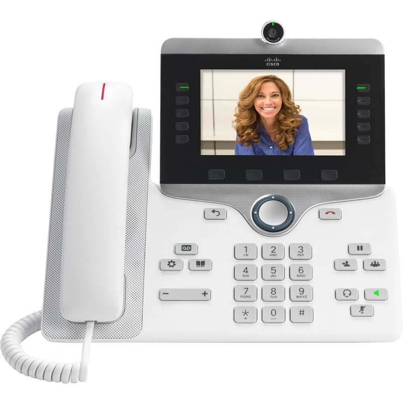 Cisco 8865 IP Phone - Corded/Cordless - Corded/Cordless - Wi-Fi, Bluetooth - Wall Mountable, Desktop - Thumbnail 1