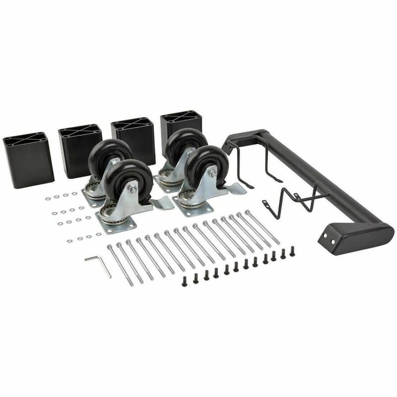Tripp Lite by Eaton Mobile Cart Conversion Kit with Handle Casters and Power Cord Manager for 16-Device AC and USB Charging Stations - Thumbnail 5