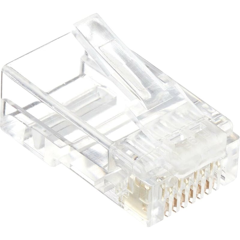 4XEM 50 Pack Cat6 RJ45 Modular Ethernet Plugs for Stranded or Solid CAT6 Cable - Thumbnail 2
