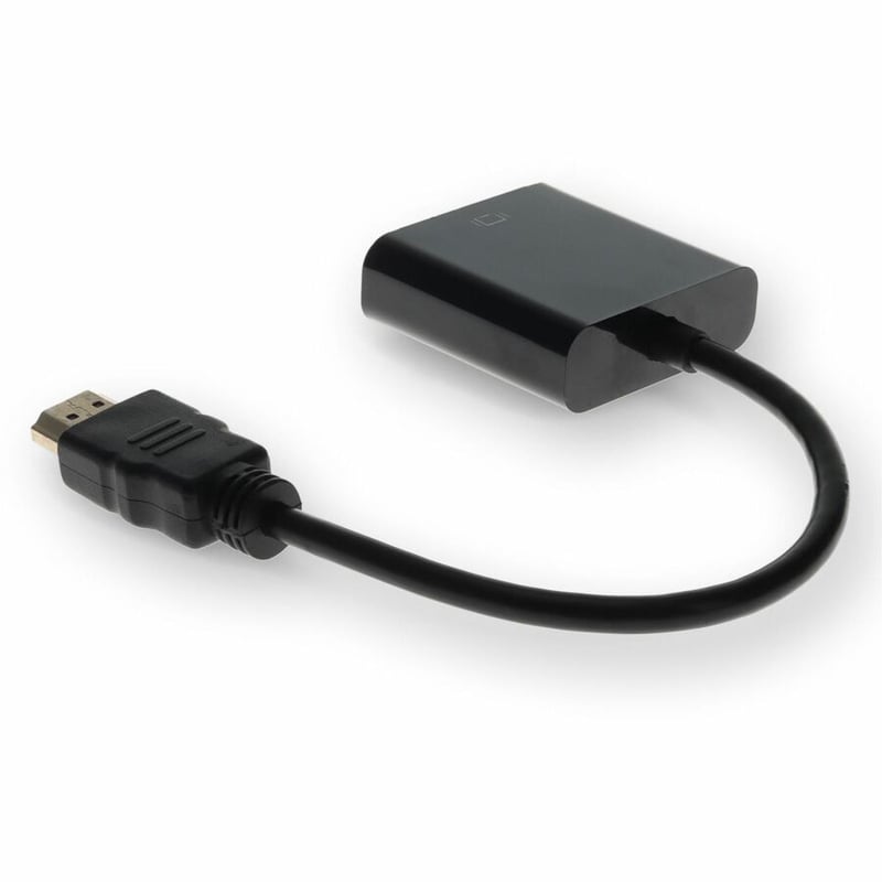 HP H4F02AA#ABA Compatible HDMI 1.3 Male to VGA Female Black Active Adapter For Resolution Up to 1920x1200 (WUXGA) - Thumbnail 3