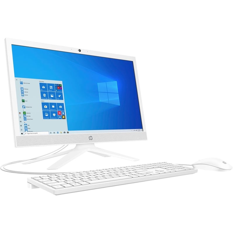 HP 21-b0000 21-b0010 All-in-One Computer - AMD A-Series A4-9125 - 4 GB - 128 GB SSD - 20.7" Full HD - Desktop - Snow White - Thumbnail 4