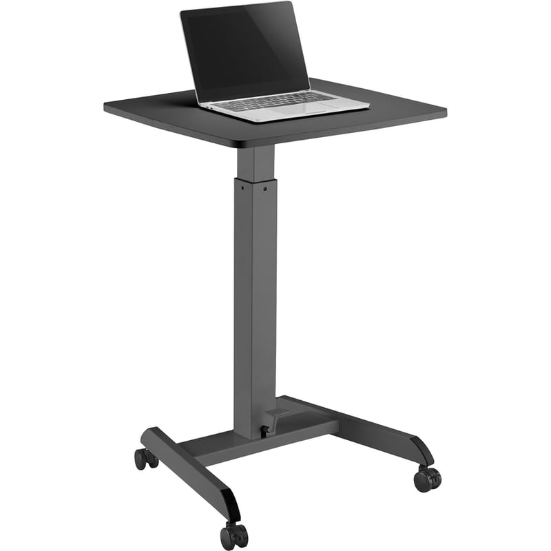 Kantek Mobile Height Adjustable Sit to Stand Desk - Thumbnail 3