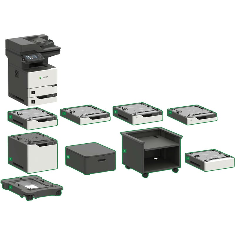 Lexmark MX722ade Laser Multifunction Printer - Monochrome - Thumbnail 2