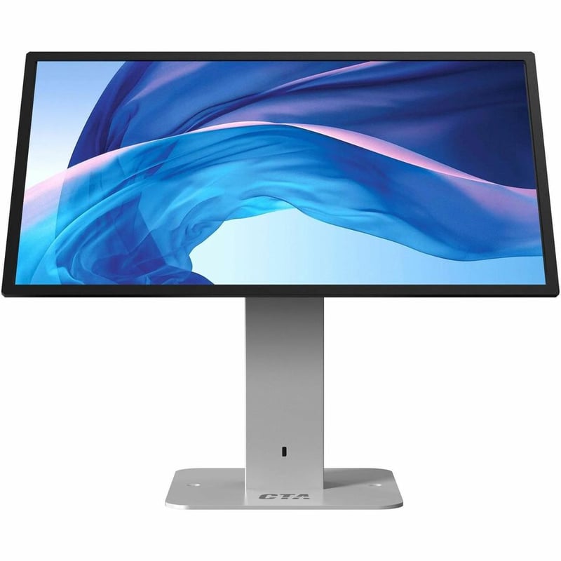 CTA Digital Desk Mount for Tablet, Display, Holder, Monitor, Enclosure, Kiosk - White - Landscape/Portrait - Thumbnail 2