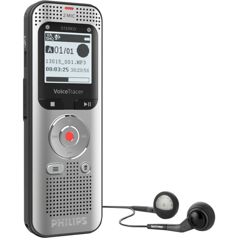 Philips VoiceTracer DVT2050 Audio Recorder - Thumbnail 2