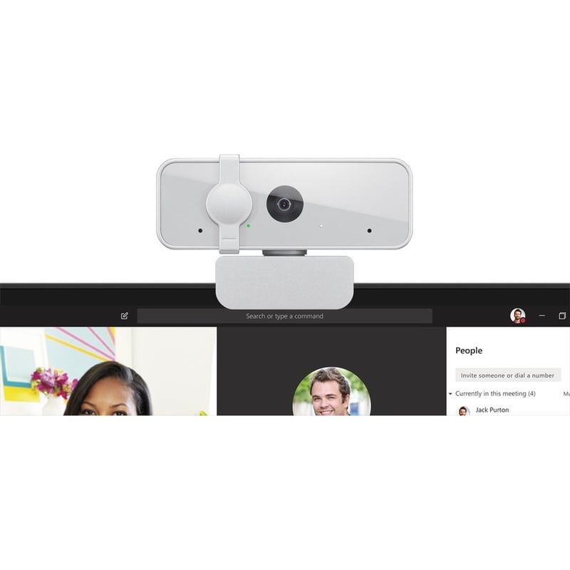 Lenovo Video Conferencing Camera - 2 Megapixel - Cloud Gray - USB 2.0 - 1 Pack(s) - Thumbnail 3