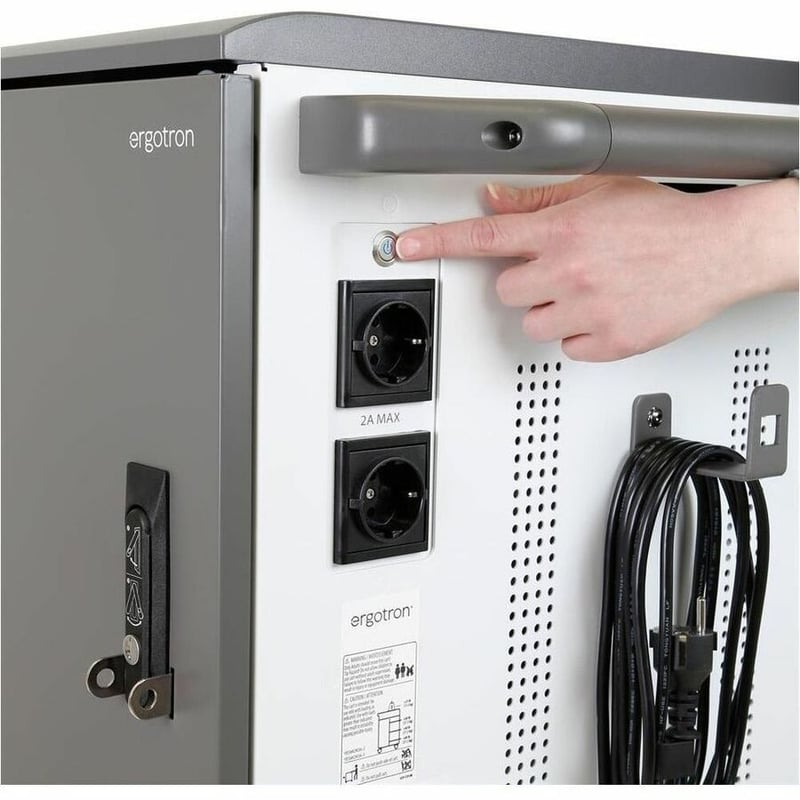 Ergotron YES36 Charging Cart, UK for Mini-Laptops - Thumbnail 5