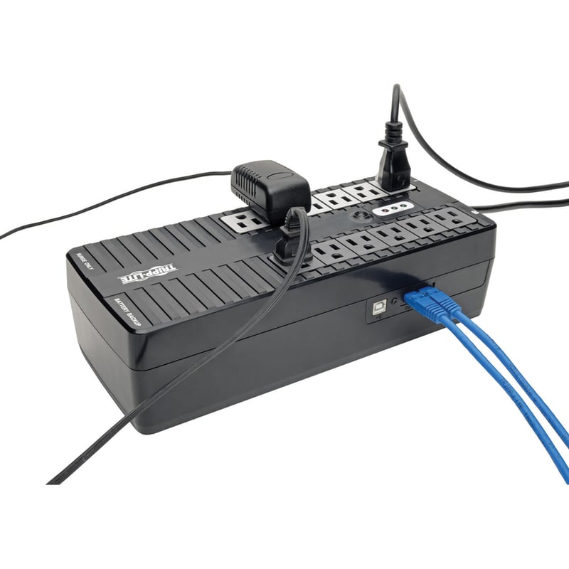 Tripp Lite by Eaton UPS 750VA 450W Standby UPS - 12 NEMA 5-15R Outlets 120V 50/60 Hz USB 5-15P Plug Desktop / Wall Mount - Thumbnail 5