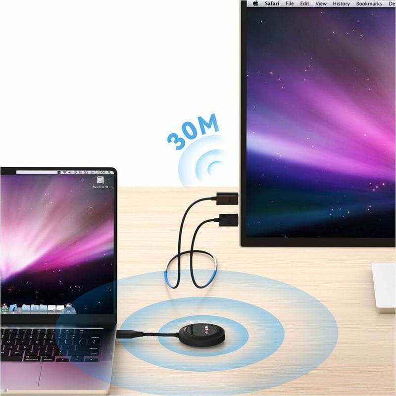 SCREENCAST HDMI TO HDMI USB-C 1080P WIRELESS DISPLAY TRANSMITTER - Thumbnail 3