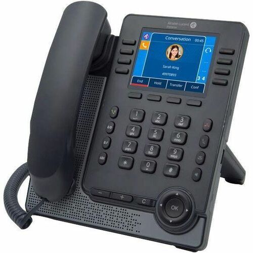 Alcatel-Lucent M7 IP Phone - Corded - Corded/Cordless - Bluetooth - Wall Mountable, Desktop - Gray