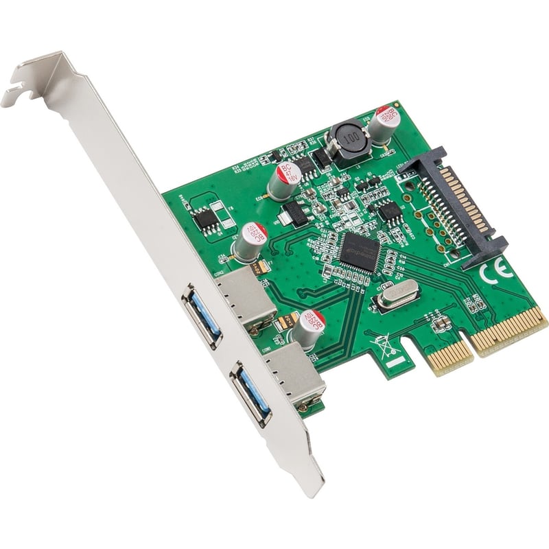 SYBA Multimedia USB 3.1 Type-A PCI-E 3.0 x4, 2 Port - Thumbnail 1