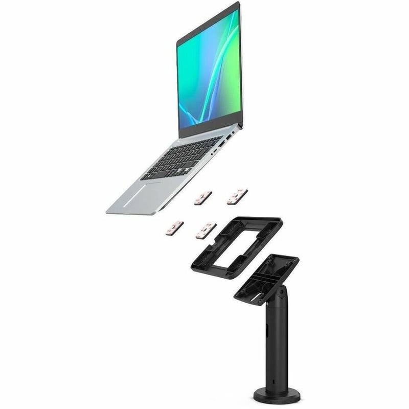 UNIVERSAL INVISIBLE MOUNT COUNTER STAND 8IN BLACK - Thumbnail 4