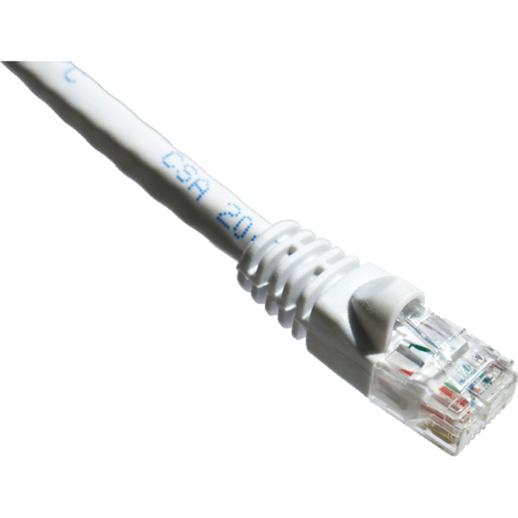 Axiom 15FT CAT6 550mhz Patch Cable Molded Boot (White) - Thumbnail 2