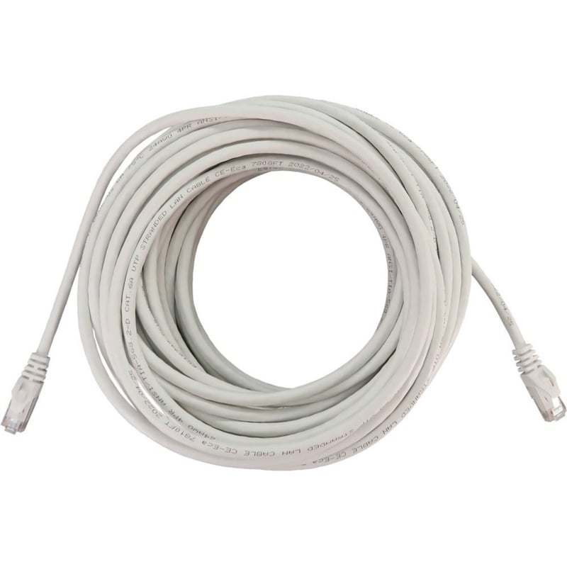 Eaton Tripp Lite Series Cat6a 10G Snagless Molded UTP Ethernet Cable (RJ45 M/M), PoE, White, 100 ft. (30.5 m) - Thumbnail 1