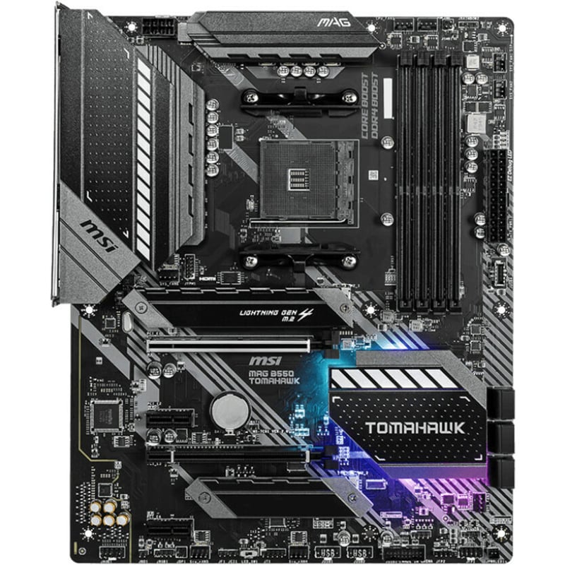 MSI MAG B550 TOMAHAWK Desktop Motherboard - AMD B550 Chipset - Socket AM4 - ATX - Thumbnail 2