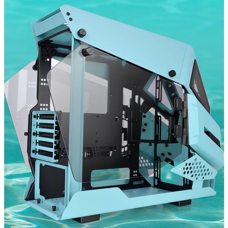 Thermaltake AH T200 Turquoise Micro Chassis - Thumbnail 2