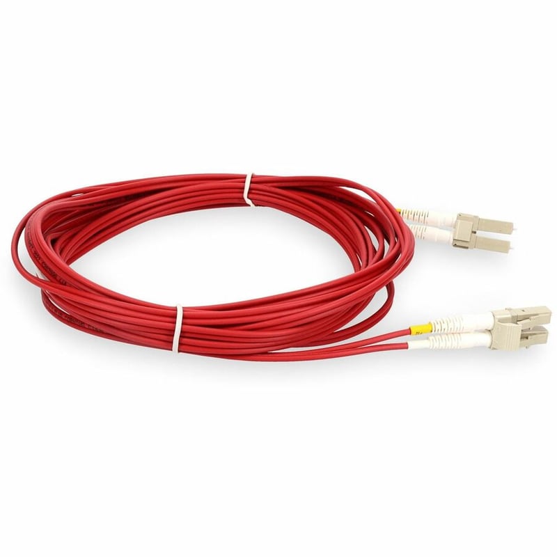 2M LC M/M TAA OM3 RED FIBER PATCH CBL - Thumbnail 2