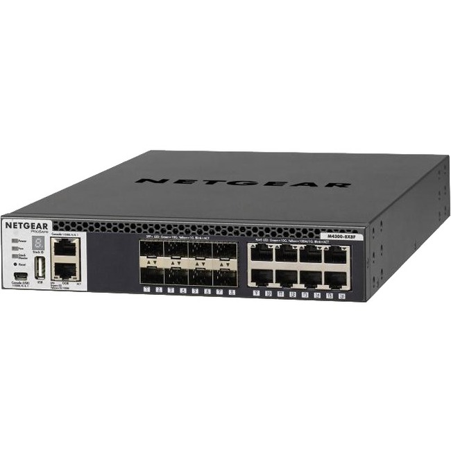 Netgear M4300 Stackable Managed Switch with 16x10G Including 8x10GBASE-T and 8xSFP+ Layer 3 - Thumbnail 1