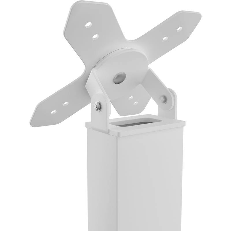CTA Digital Premium Thin Profile Floor stand with VESA plate and Base (White) - Thumbnail 4
