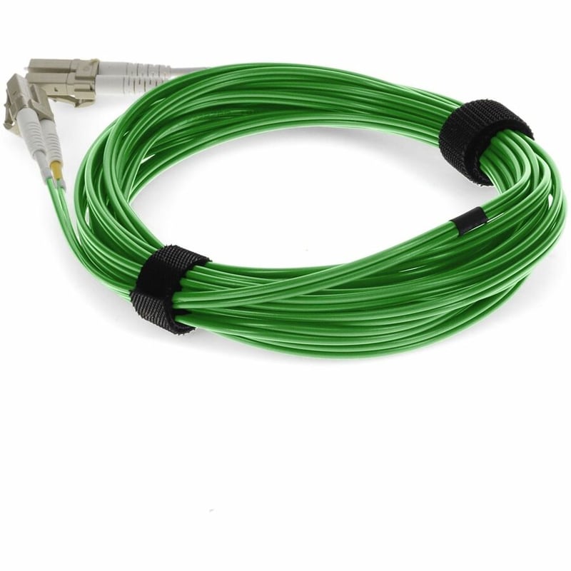 AddOn 7m LC to LC Green OM4 Duplex OFNR (Riser-Rated) Fiber Patch Cable - Thumbnail 3