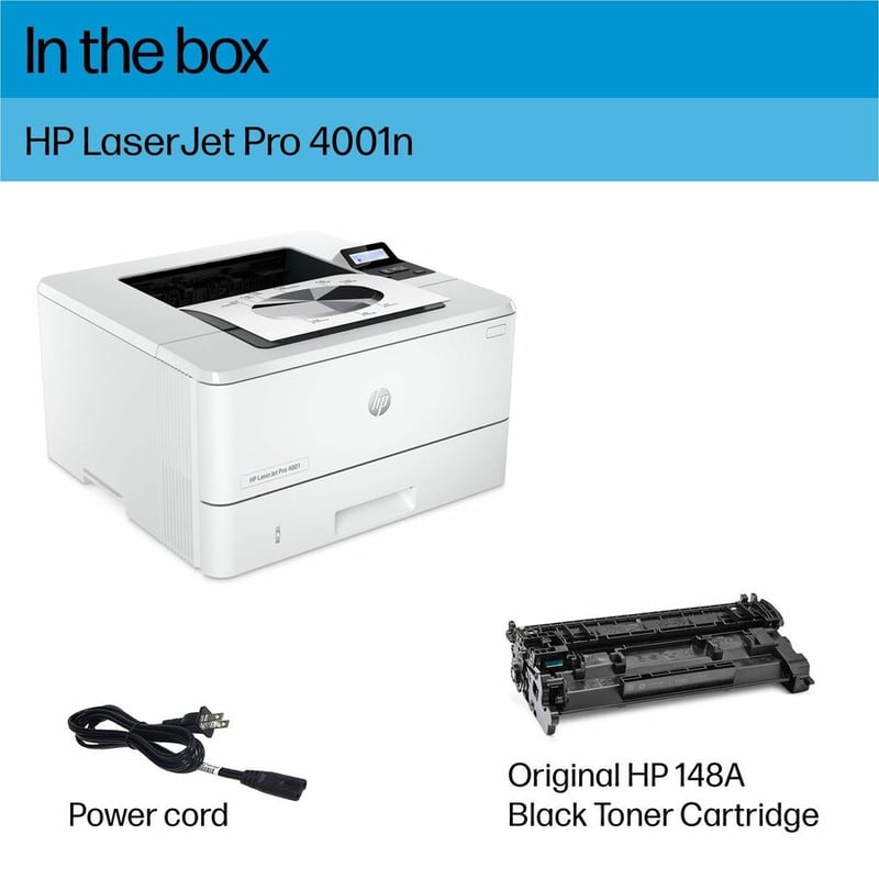 HP LaserJet Pro 4001 4001n Desktop Laser Printer - Monochrome - Thumbnail 3