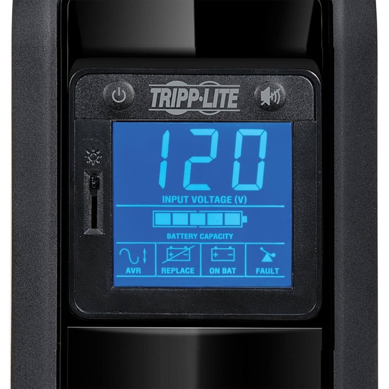 Tripp Lite by Eaton UPS OmniSmart LCD 120V 900VA 475W Line-Interactive UPS Tower LCD display USB port Battery Backup - Thumbnail 3