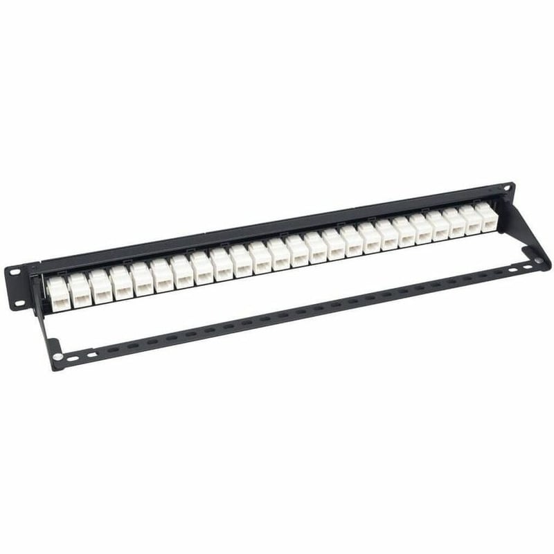 Tripp Lite by Eaton 24-Port 1U Rack-Mount Cat6a Feedthrough Patch Panel RJ45 Ethernet - Thumbnail 3