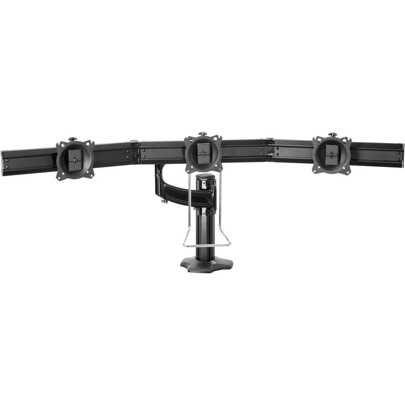 Chief Kontour 3x1 Triple Display Desk Mount - For Displays 10-24" - Black - Thumbnail 1