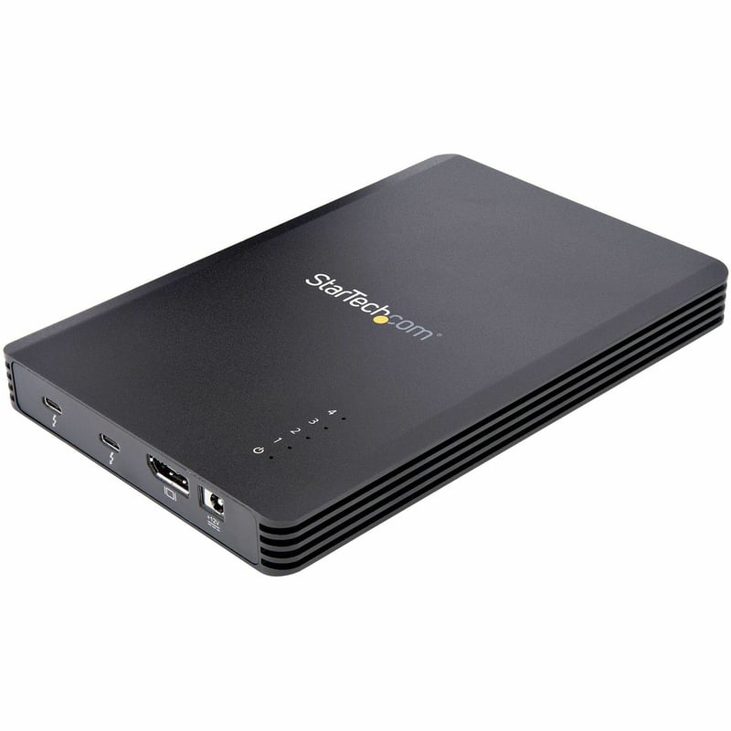 StarTech.com 4 Bay Thunderbolt 3 NVMe Enclosure, For M.2 NVMe SSD Drives, 1x DisplayPort Video and 2x TB3 Downstream Ports, 40Gbps - Thumbnail 1