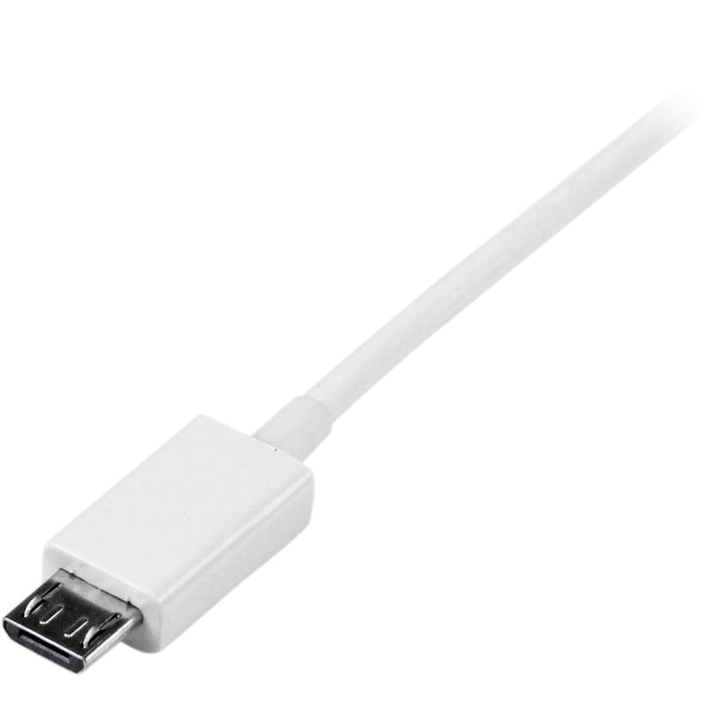 StarTech.com 2m White Micro USB Cable - A to Micro B - Thumbnail 3