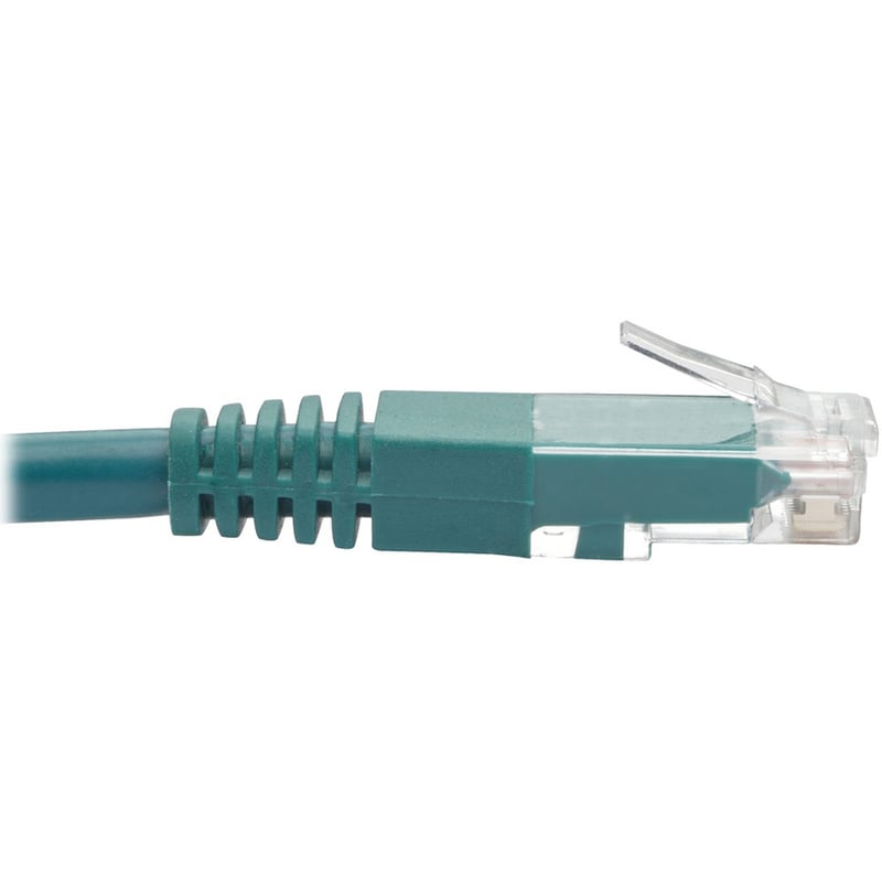 Eaton Tripp Lite Series Cat6 Gigabit Molded (UTP) Ethernet Cable (RJ45 M/M), PoE, Green, 25 ft. (7.62 m) - Thumbnail 3