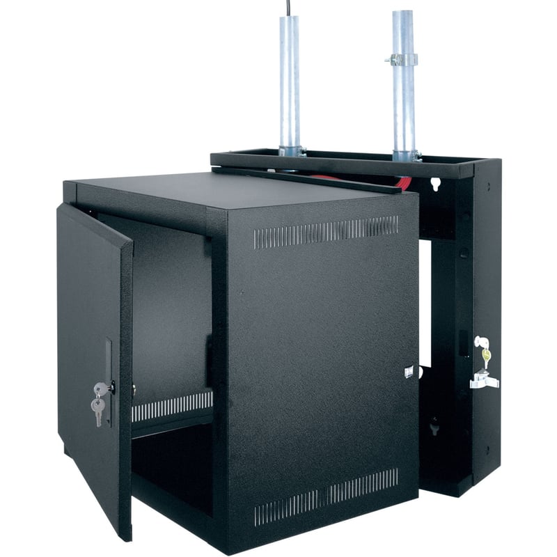 Middle Atlantic EWS Series 12RU Pivoting Wall Rack with Front Door - 17in Depth