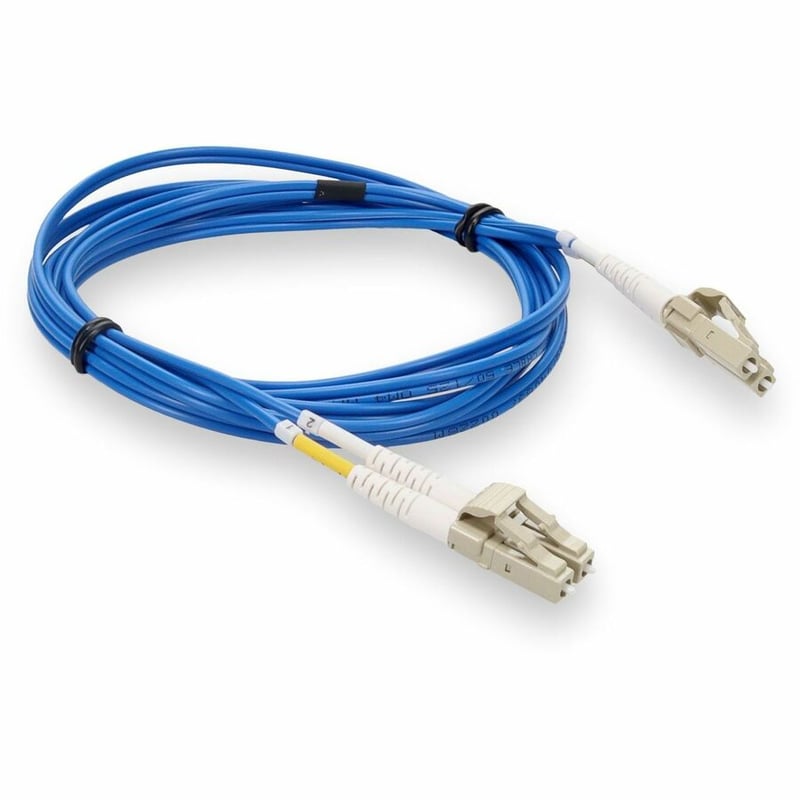 AddOn 1m LC to LC Blue OM4 Duplex OFNR (Riser-Rated) Fiber Patch Cable