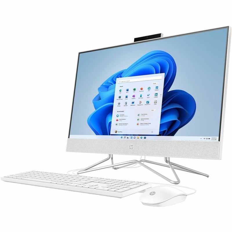 HPI SOURCING - NEW 24-df1000i 24-df1000 All-in-One Computer - Intel Core i3 11th Gen i3-1115G4 - 8 GB - 256 GB SSD - 23.8" Full HD - Desktop - Snow White - Thumbnail 3