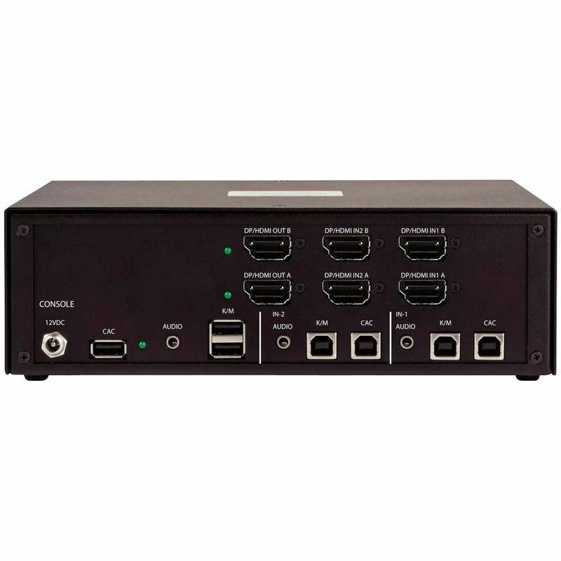 SECURE 2-PORT DUAL-MONITOR KVM NIAP 4.0 CAC US BUILT - Thumbnail 3