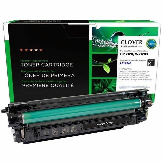 Clover Imaging Remanufactured High Yield Black Toner Cartridge (New Chip) for HP 212X (W2120X) - Thumbnail 1