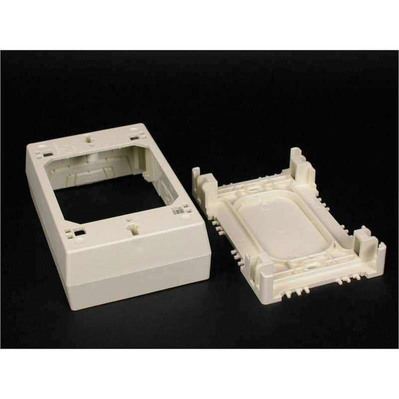 Wiremold One Gang Device Box Fitting - White