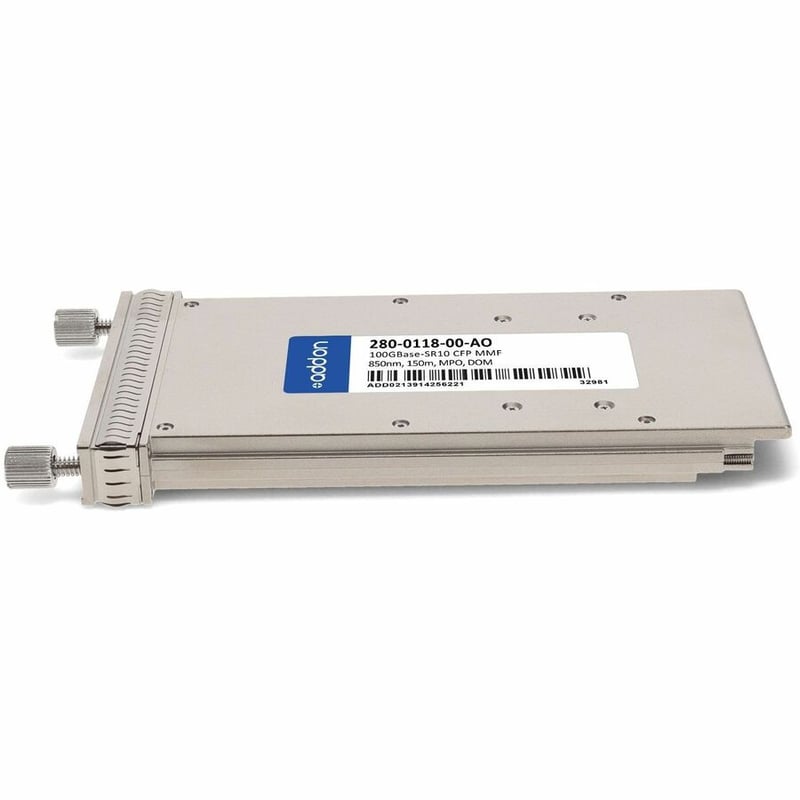 AddOn Cyan® 280-0118-00 Compatible TAA 100GBase-SR10 CFP Transceiver (MMF, 850nm, 150m, MPO, DOM) - Thumbnail 2