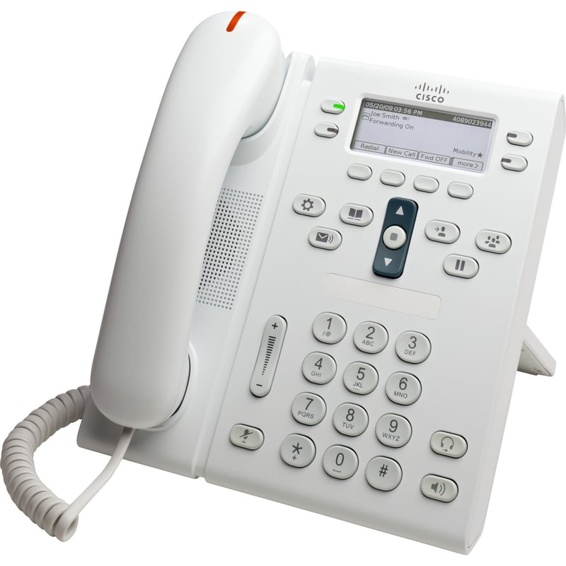 Cisco Unified 6941 IP Phone - Refurbished - Wall Mountable - Arctic White - Thumbnail 1