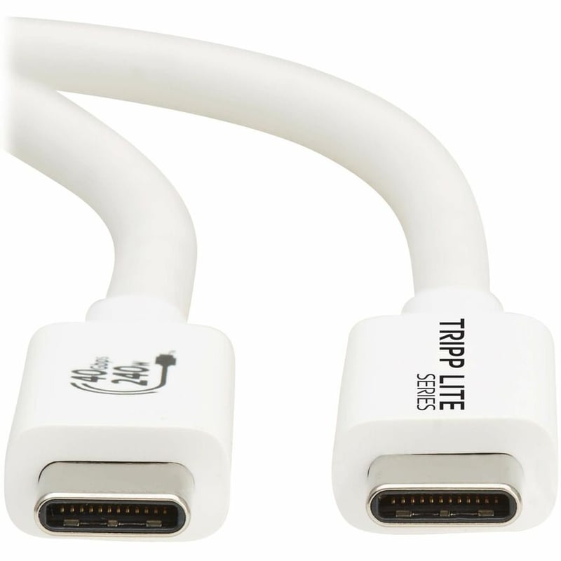 Eaton Tripp Lite Series USB4 40Gbps Cable (M/M) - USB-C, 8K 60 Hz, 240W PD Charging, White, 1 m (3.3 ft.) - Thumbnail 3