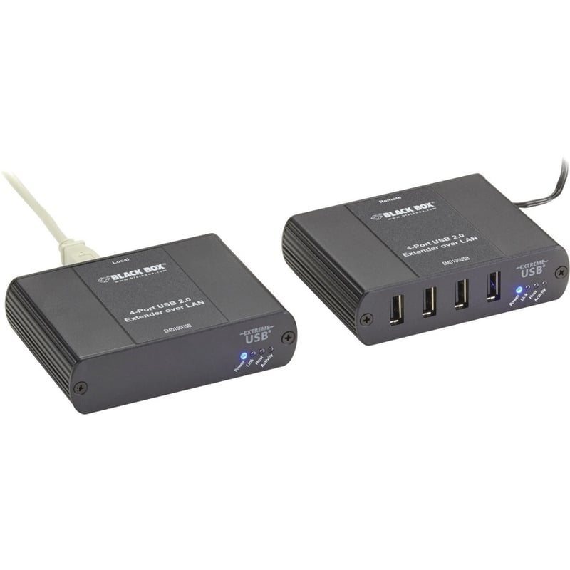 Black Box KVM-over-IP Switchable Extender Kit - LAN, 4-Port, 100m - Thumbnail 2