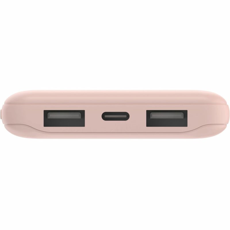 10K POWER BANK, USB-A & C 15W, ROSE GOLD - Thumbnail 4