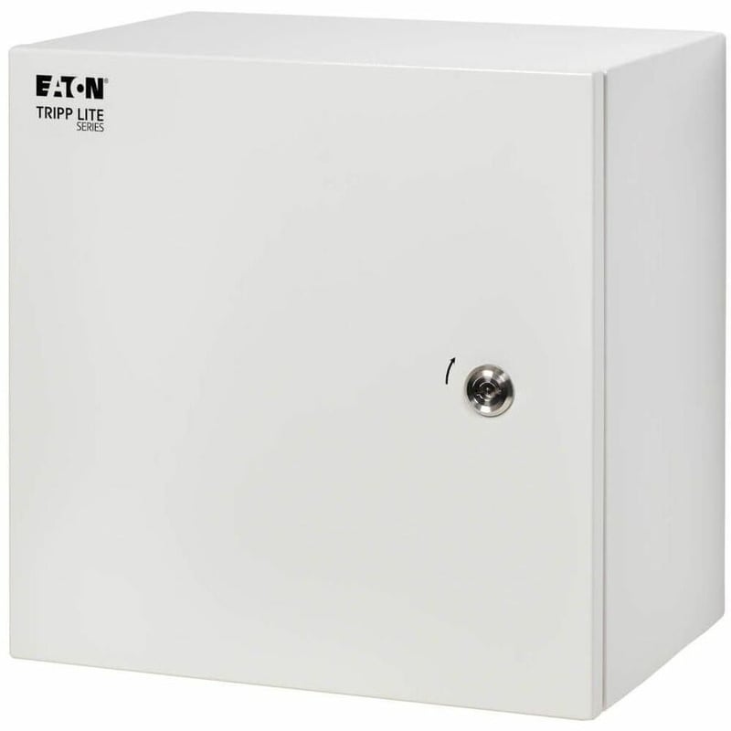 Tripp Lite by Eaton SmartRack Outdoor Industrial Enclosure with Lock - NEMA 4, Surface Mount, Metal Construction, 14 x 14 x 6 in., Gray - Thumbnail 2